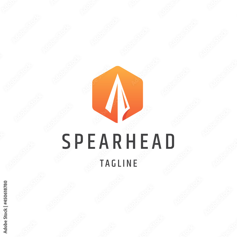 Spear logo icon design template flat vector illustration Spear logo icon design template flat vector illustration
