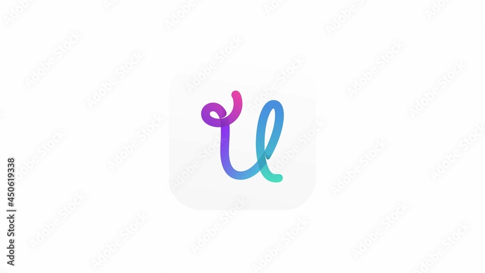 Dynamic fresh colorful logo letter U Dynamic fresh colorful logo letter U