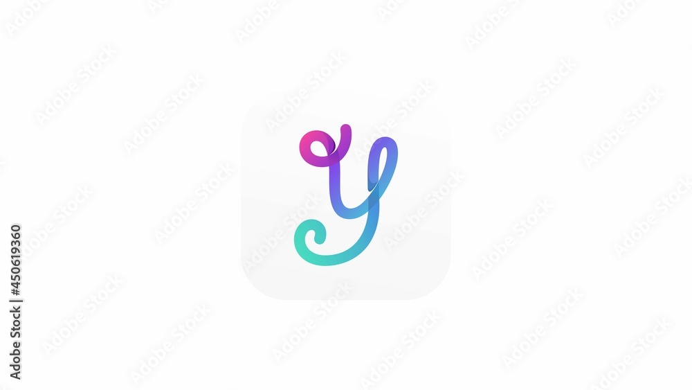 Dynamic fresh colorful logo letter Y Dynamic fresh colorful logo letter Y