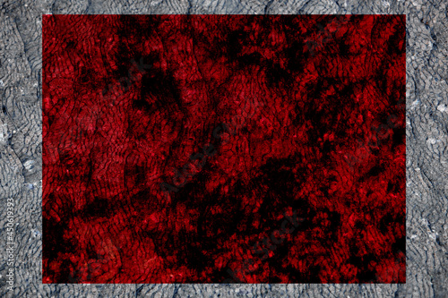 dark red black rough velvet fabric rectangular frame background