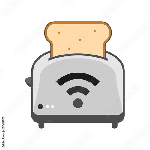 Illustration Vector Graphic of Toaster Logo. Perfect to use for Technology Company