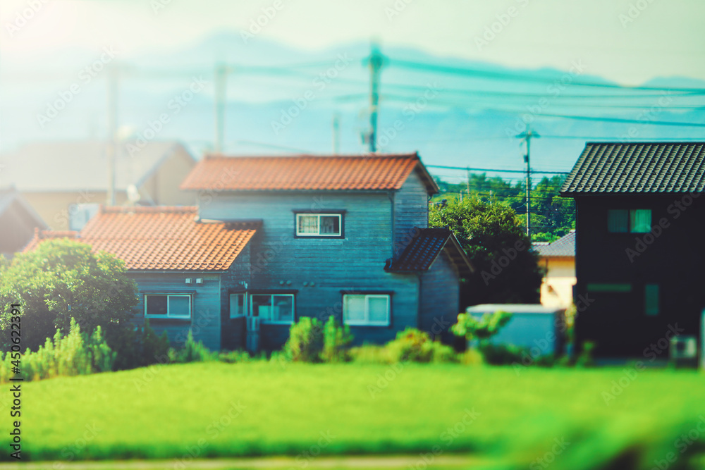 住宅イメージ ジオラマ風撮影