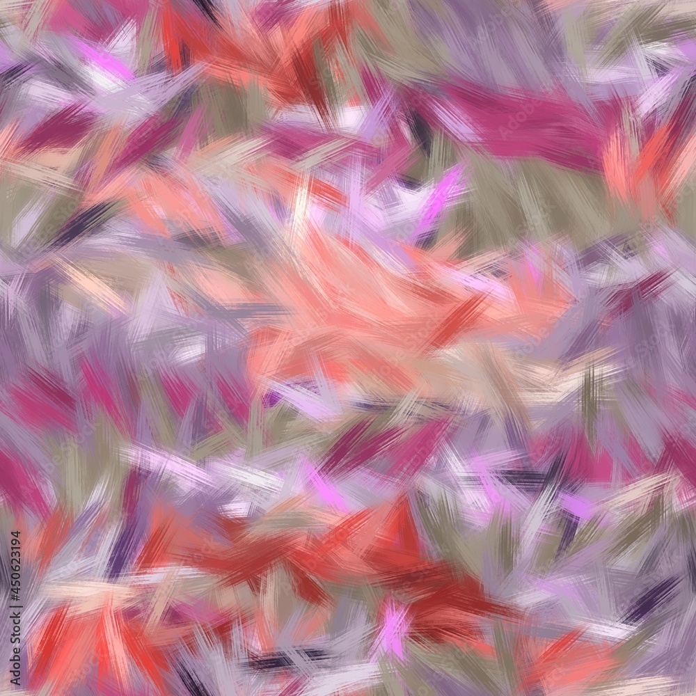 Seamless faux digital paint stroke pattern print. High quality illustration. Procedural painting with realistic brush strokes in bright trendy colors. Abstract art for surface design and print. Seamless faux digital paint stroke pattern print. High quality illustration. Procedural painting with realistic brush strokes in bright trendy colors. Abstract art for surface design and print.