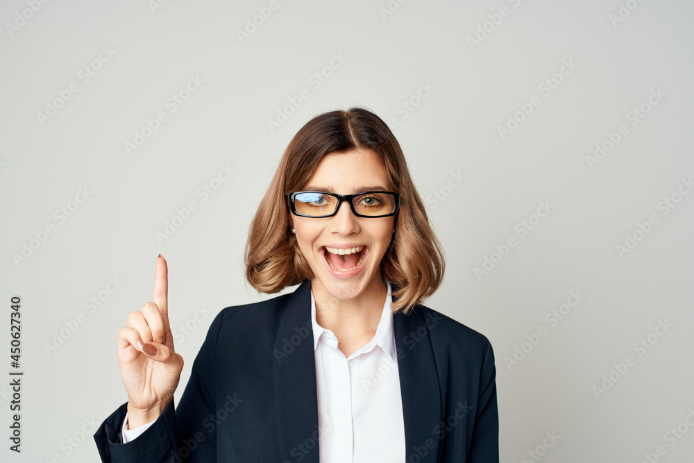 cheerful business woman work successful manager cheerful business woman work successful manager