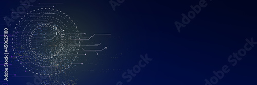 abstract futuristic circuit high technology business background