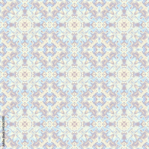 Abstract mosaic art pattern. Seamless ornament.