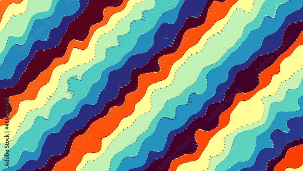 Obraz premium Digital fractal pattern. Abstract background. Horizontal background with aspect ratio 16 : 9