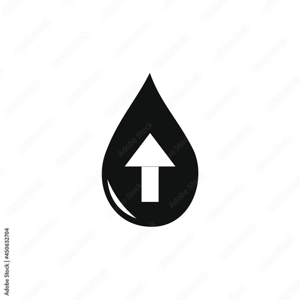 vector drawing of arrows in water drops vector drawing of arrows in water drops