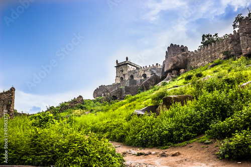 Heritage or Historic Golkonda fort in Hyderabad, India
