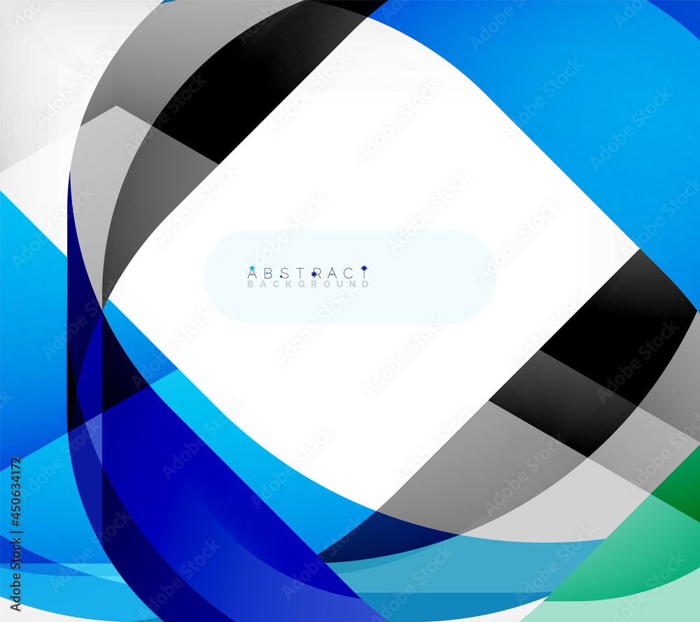 Abstract square shape with overlapping waves, minimal geometric background. Vector Illustration For Wallpaper, Banner, Background, Landing Page Abstract square shape with overlapping waves, minimal geometric background. Vector Illustration For Wallpaper, Banner, Background, Landing Page
