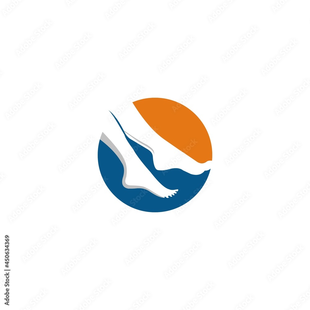 Foot and care icon logo template Foot and healthcare Foot and care icon logo template Foot and healthcare