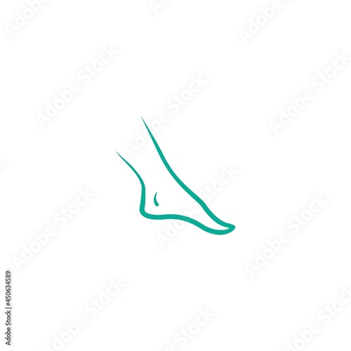 Foot and care icon logo template Foot and healthcare