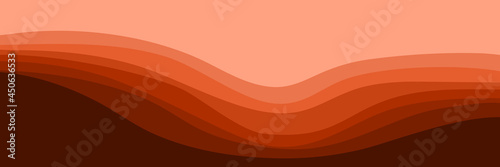 minimalist wave pattern landscape vector design for background template, design template and wallpaper design	