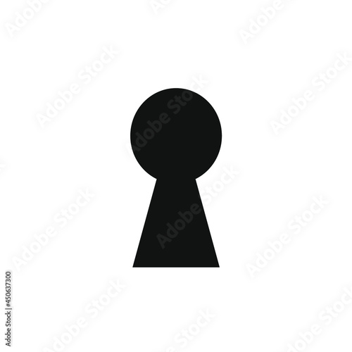 vector image of a keyhole