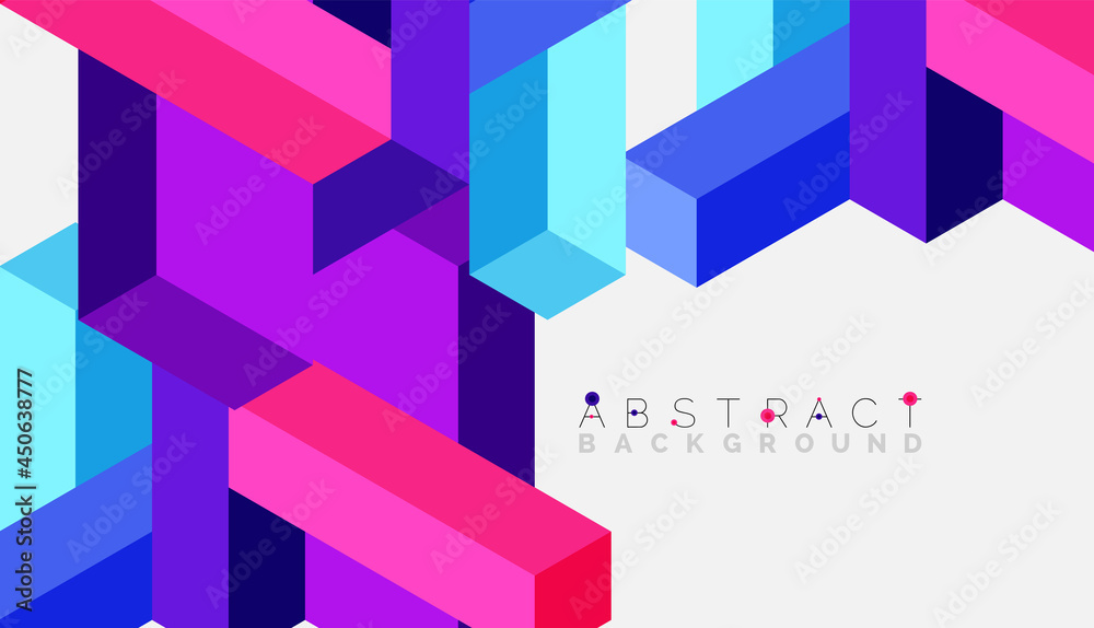 Abstract background. 3d cubes, cubic elements and blocks. Techno or business concept for wallpaper, banner, background, landing page Abstract background. 3d cubes, cubic elements and blocks. Techno or business concept for wallpaper, banner, background, landing page