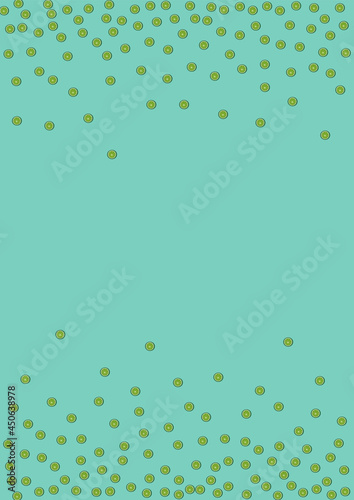 Greenish Lime Background Green Vector. Organic Decoration. Juicy Lime Piece. Funny Bright Decoration.