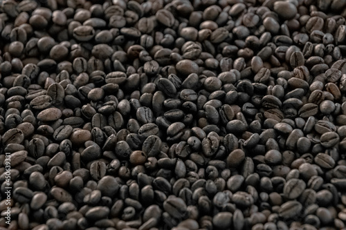 Roasted Brown Coffee Beans Background