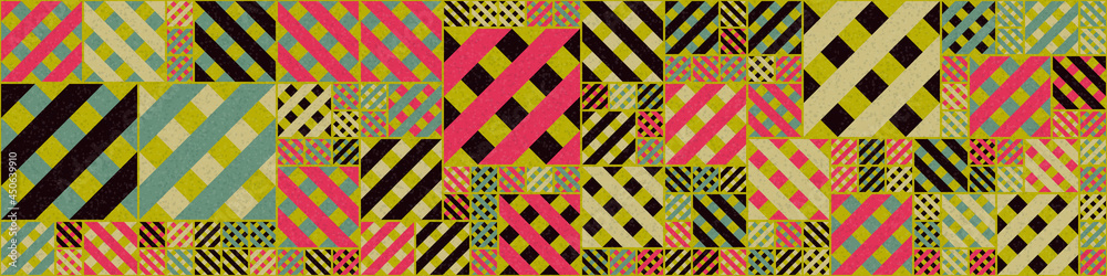 Abstract Geometric Pattern generative computational art illustration