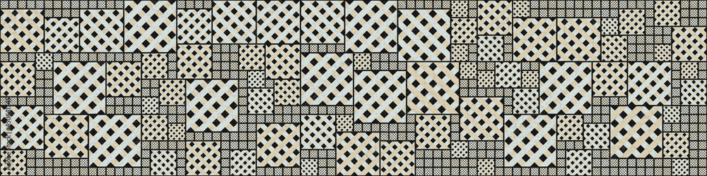 Abstract Geometric Pattern generative computational art illustration