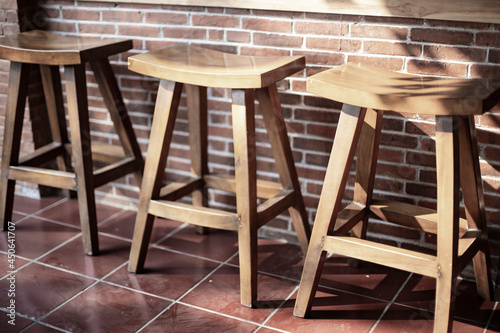 tables and chairs in a restaurant