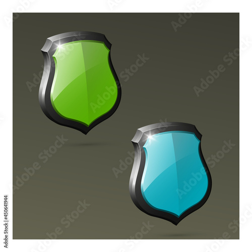 Protected guard shield concept. Safety badge color icon. Privacy colorful banner shield . Security bright label. Defense tag. Presentation shining sticker shape. defense safeguard shield sign