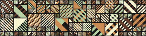 Abstract Geometric Pattern generative computational art illustration