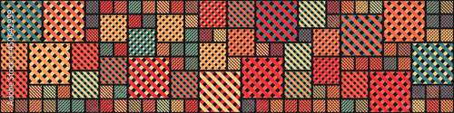 Abstract Geometric Pattern generative computational art illustration