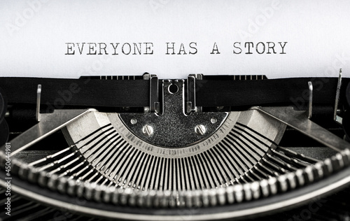 Typewriter - Everyone has a story