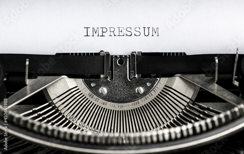 Schreibmaschine - Impressum photo