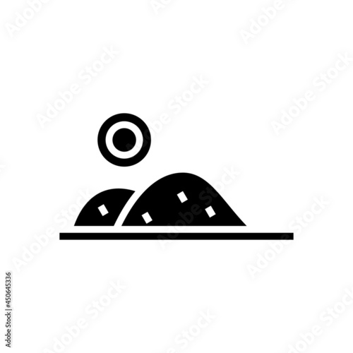 desert icon or logo isolated sign symbol vector illustration - high quality black style vector icons
