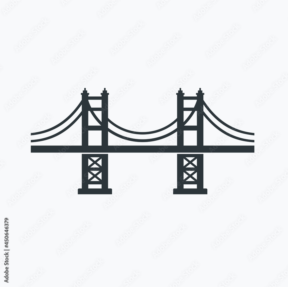 Obraz premium Golden Gate Bridge icon