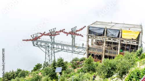 Ropeway for Surkanda Devi temple is under construction