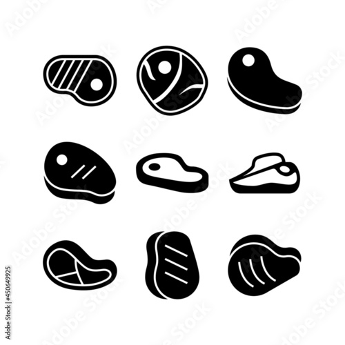 meat icon or logo isolated sign symbol vector illustration - high quality black style vector icons 