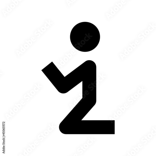 pray icon or logo isolated sign symbol vector illustration - high quality black style vector icons

