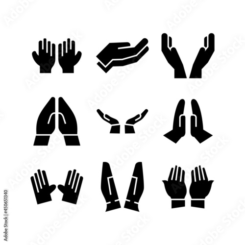 pray icon or logo isolated sign symbol vector illustration - high quality black style vector icons

