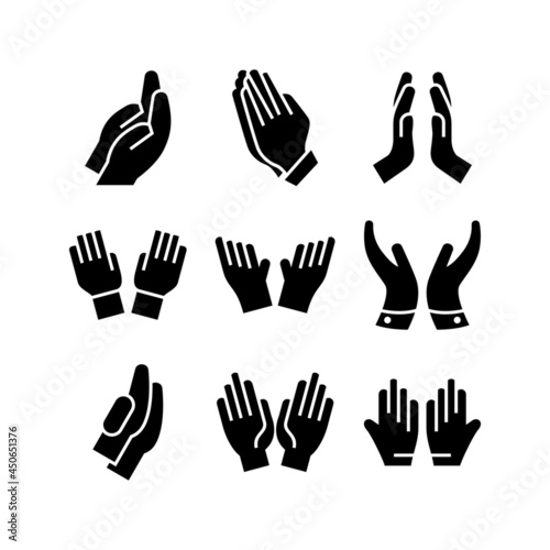 pray icon or logo isolated sign symbol vector illustration - high quality black style vector icons

