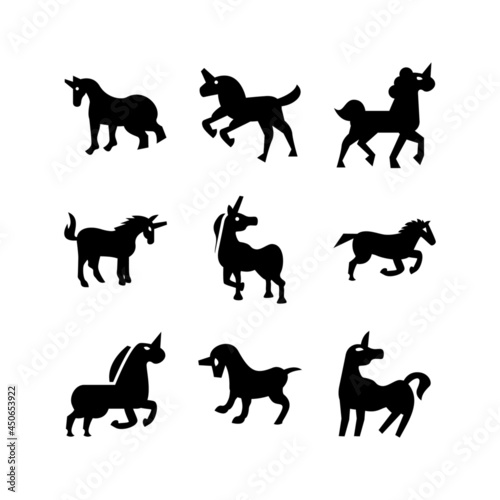 unicorn icon or logo isolated sign symbol vector illustration - high quality black style vector icons 