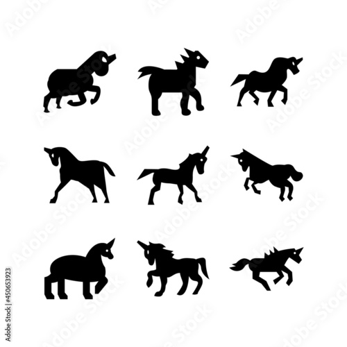 unicorn icon or logo isolated sign symbol vector illustration - high quality black style vector icons 