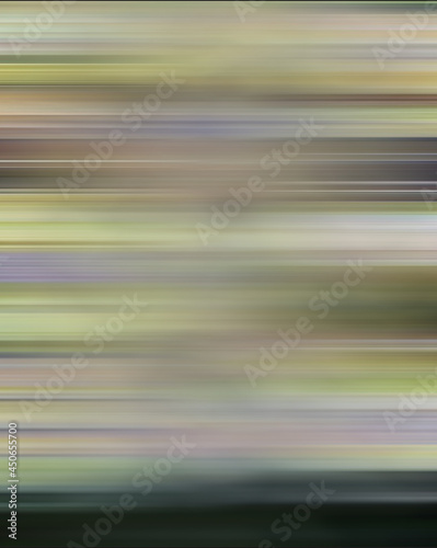 abstract motion blur background, the blur of green field and sky