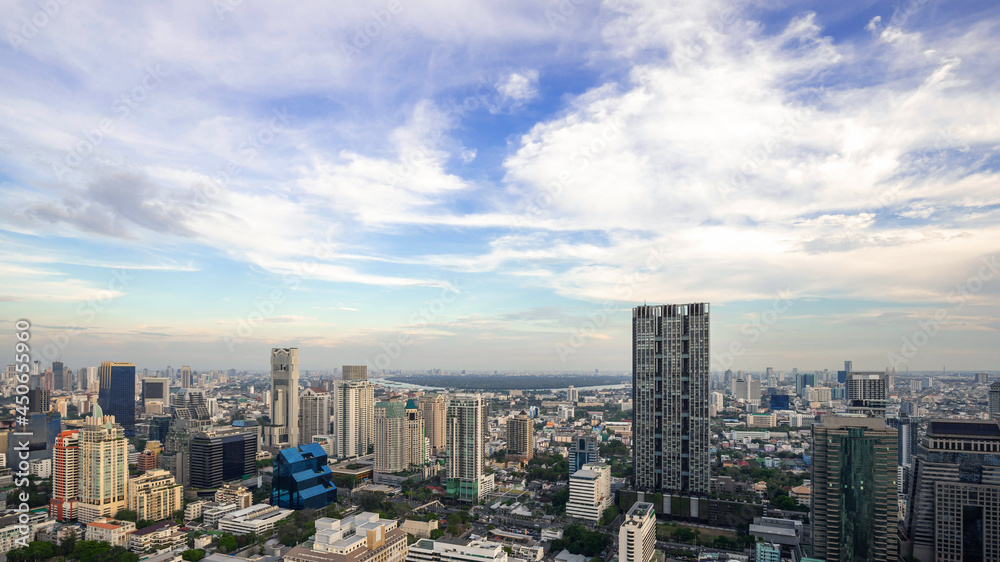 Metropolitan Bangkok City downtown cityscape urban skyline  Thailand - Cityscape Bangkok city Thailand