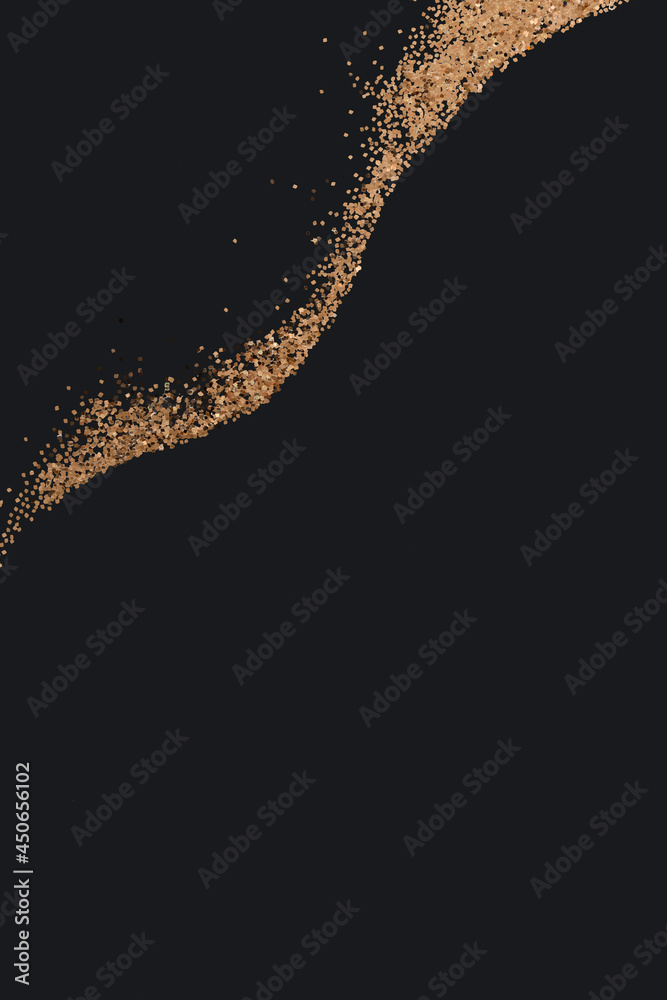 Fototapeta premium Dusty gold particles pattern background vector