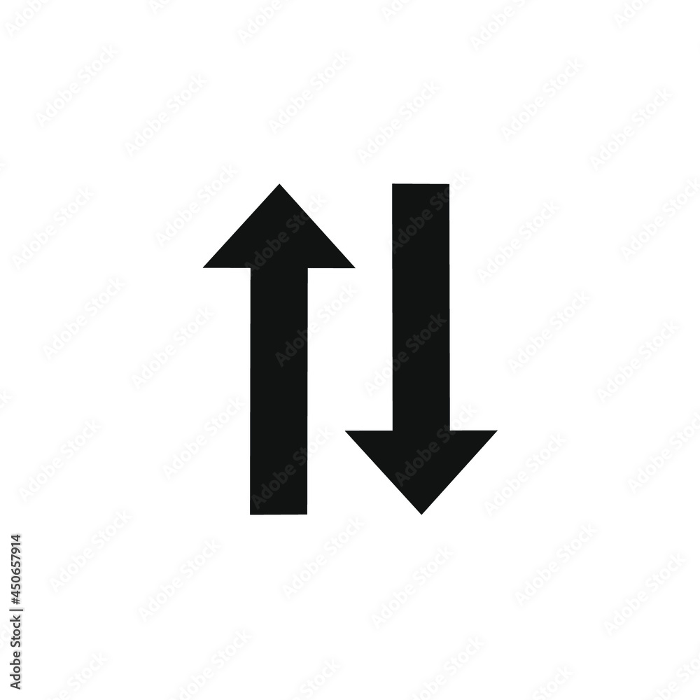 picture of two arrows facing up and down picture of two arrows facing up and down