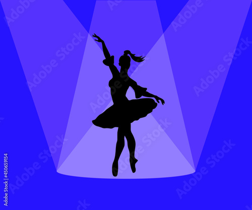 the silhouette of a ballerina in a dance