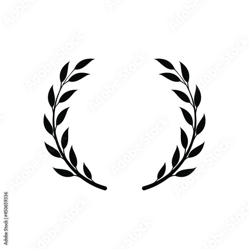 Wreath vector icon. wedding illustration symbol. garland sign or logo.