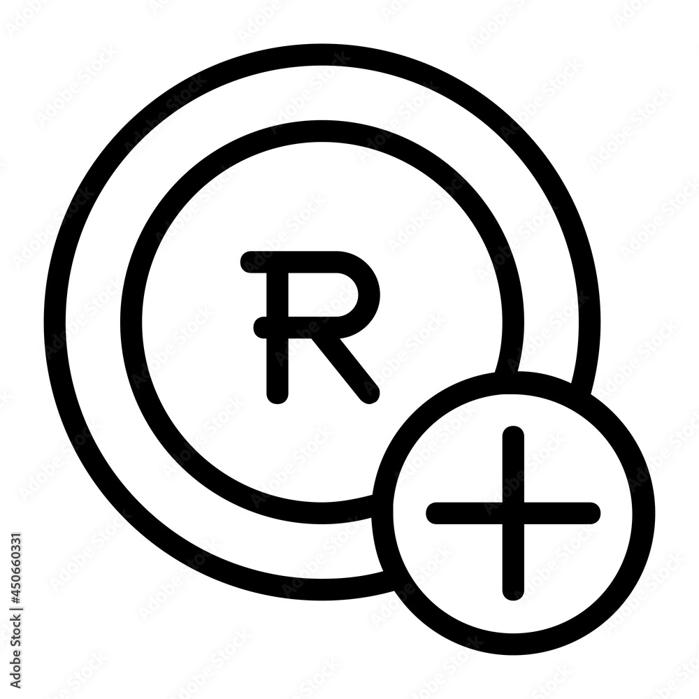 Recharge or Add South African Rand Money Icon Recharge or Add South African Rand Money Icon