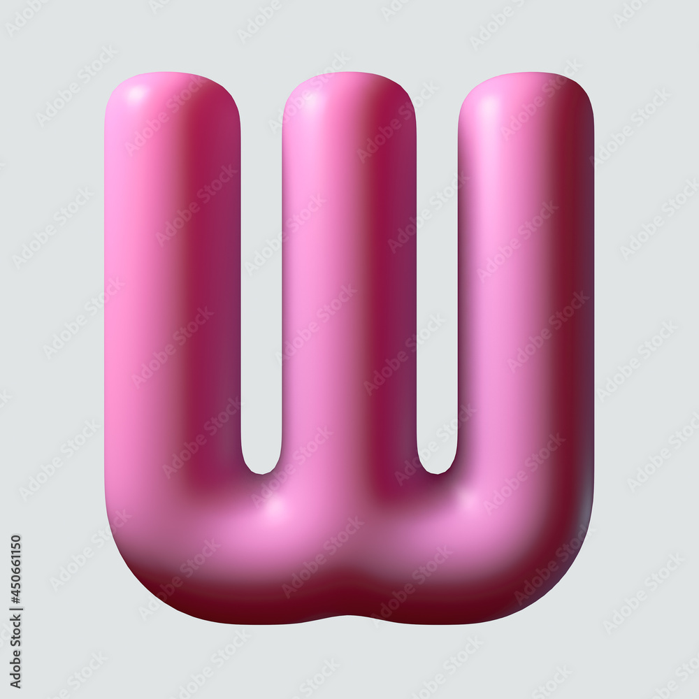 Pink Chewing Gum Letter Pink Chewing Gum Letter