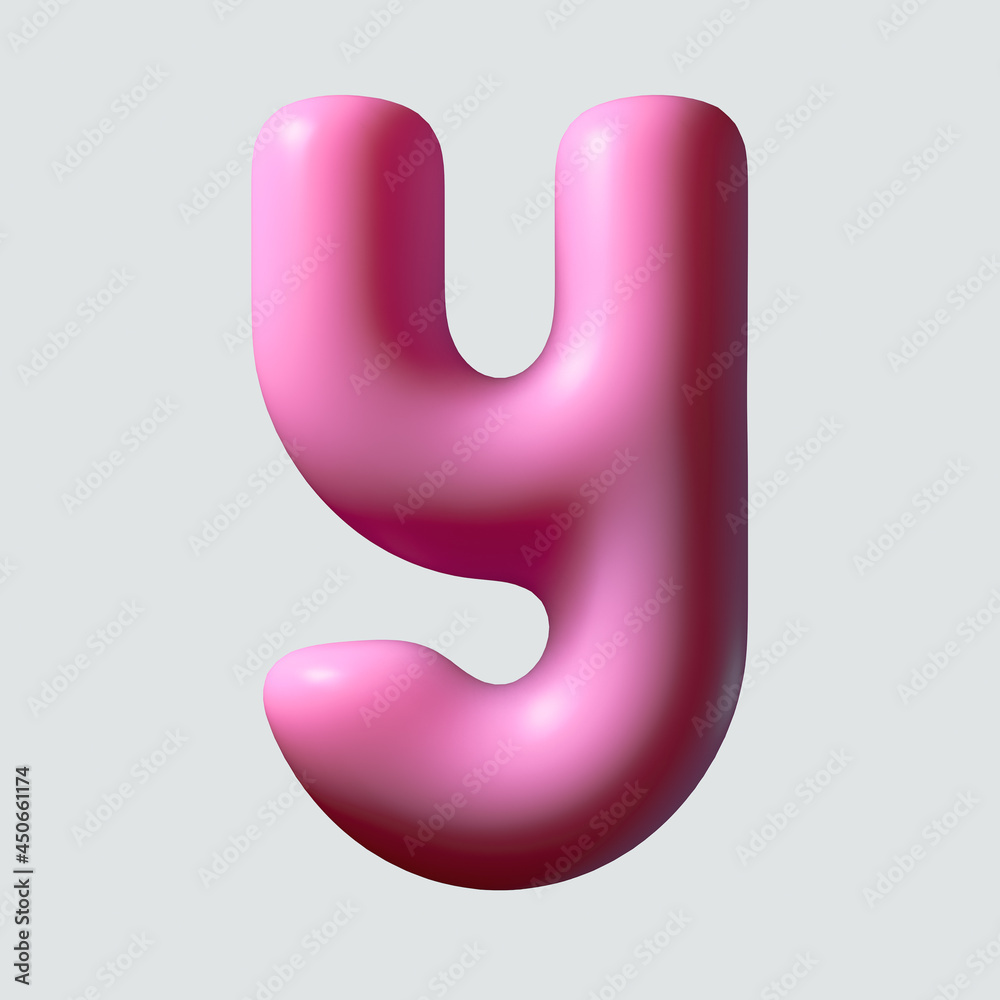 Pink Chewing Gum Letter Pink Chewing Gum Letter