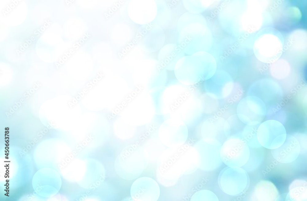 Fototapeta premium Blue blurred abstract bokeh background