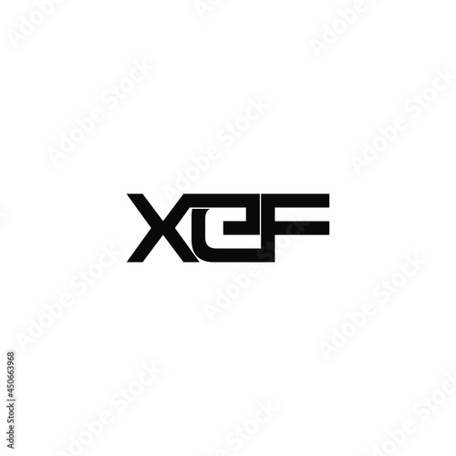 xef initial letter monogram logo design