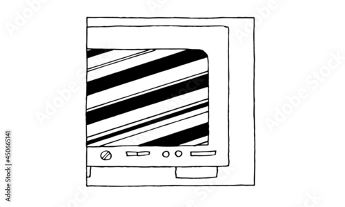Fernseher TV EAN-Code Medien Illustration